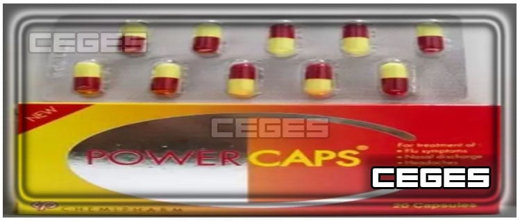 نشرة كبسولات باور كابس Power Caps أفضل علاج لنزلات البرد والإنفلونزا