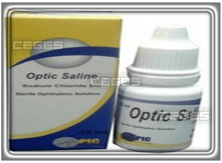أوبتك سالين Optic Saline قطرة عين لعلاج تورم القرنية