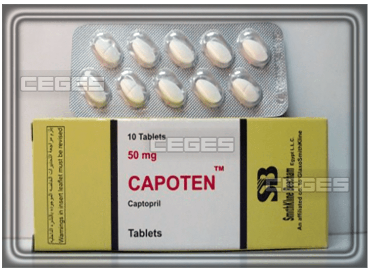 نشرة دواء كابوتن capoten لعلاج ارتفاع ضغط الدم