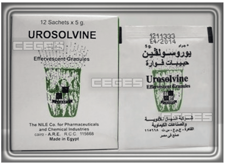 نشرة فوار يوروسولفين Urosolvine لعلاج النقرس