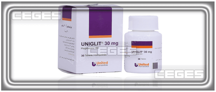 دواء يونيجليت UNIGLIT علاج مرض السكر من النوع الثاني